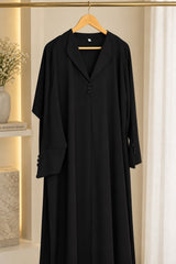 Qamar Black abaya