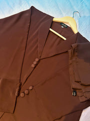 Chocolate brown abaya