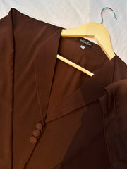 Chocolate brown abaya